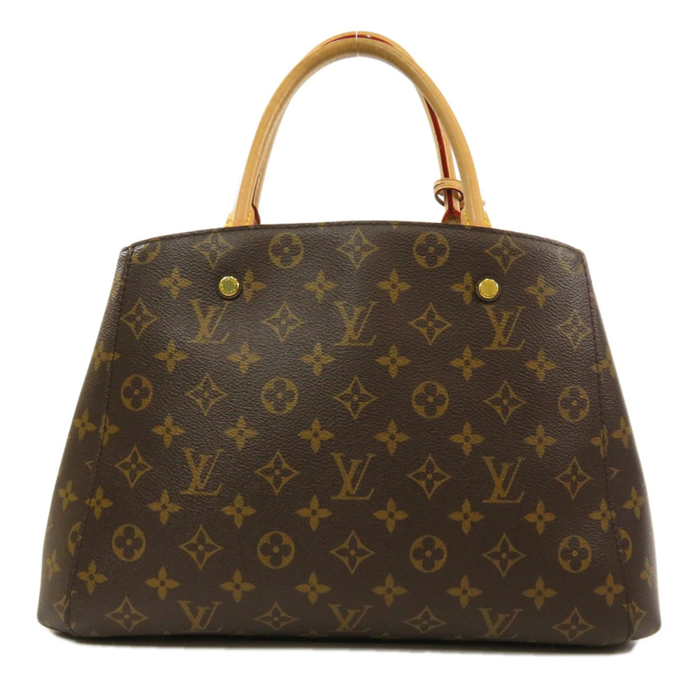 Louis Vuitton 2way Monogram Montaigne Handbag Canvas Brown